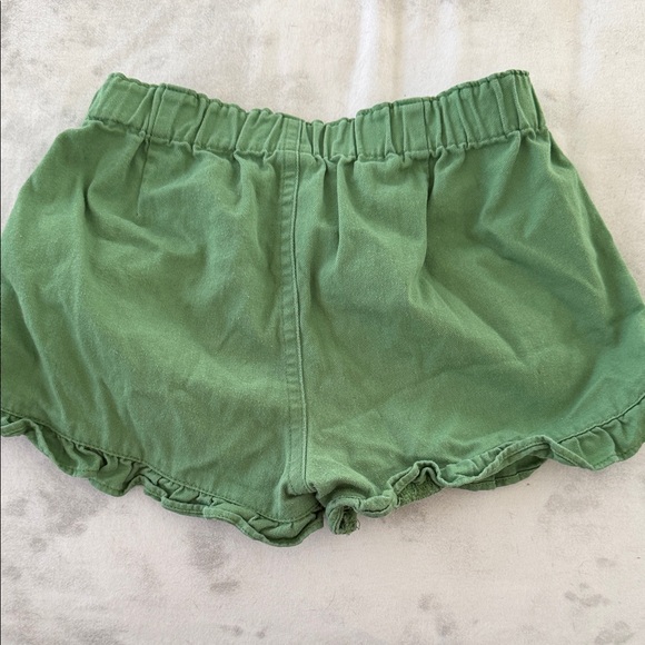 Green Ruffled Crewcuts Shorts - Picture 3 of 3